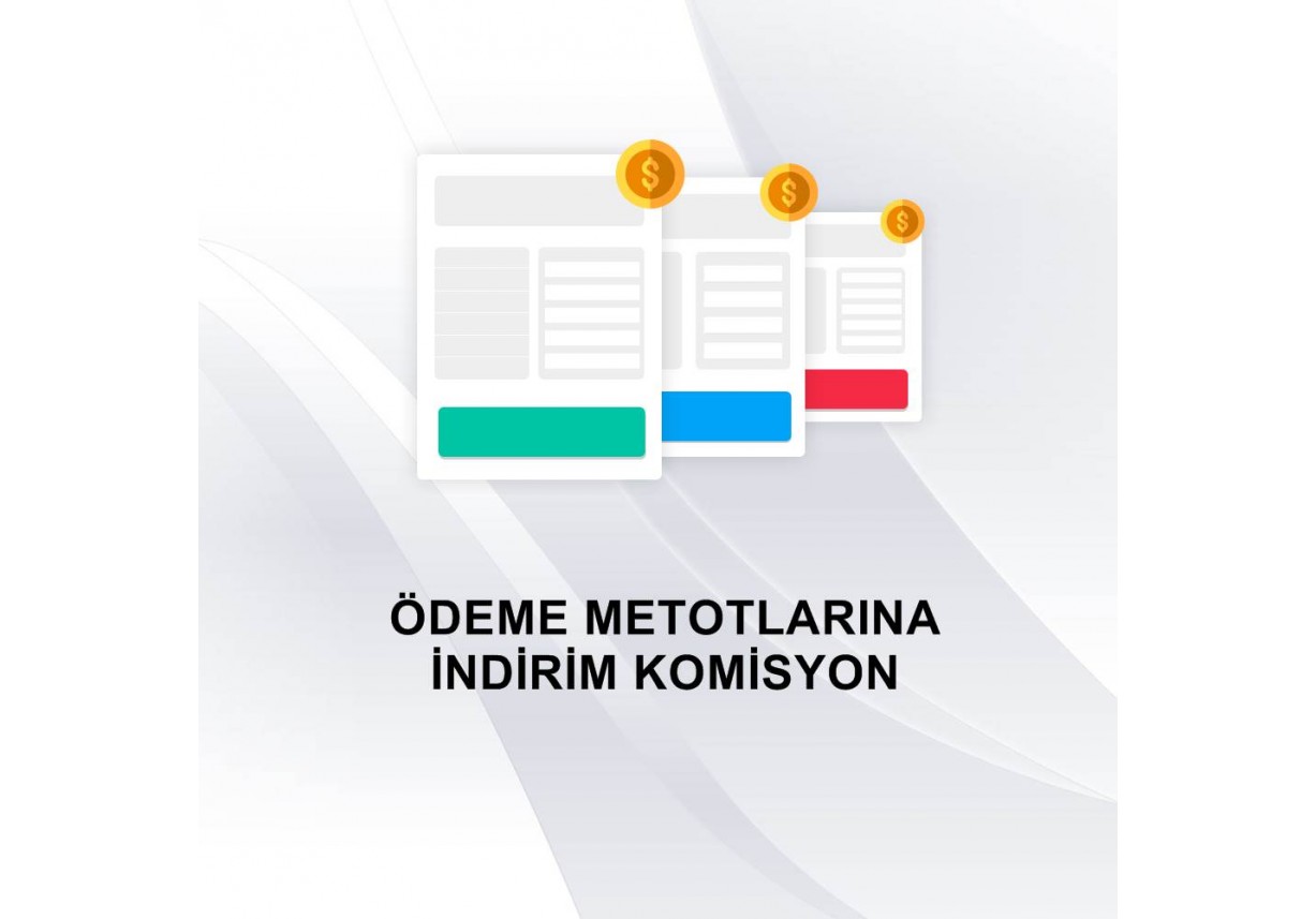 Opencart Ödeme Metodlarına İndirim Komisyon