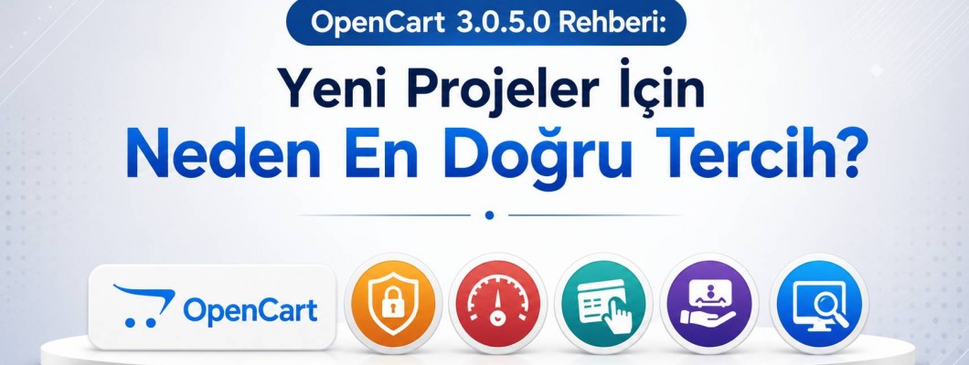 OpenCart 3.0.5.0 Rehberi: Yeni Projeler İçin Neden En Doğru Tercih?
