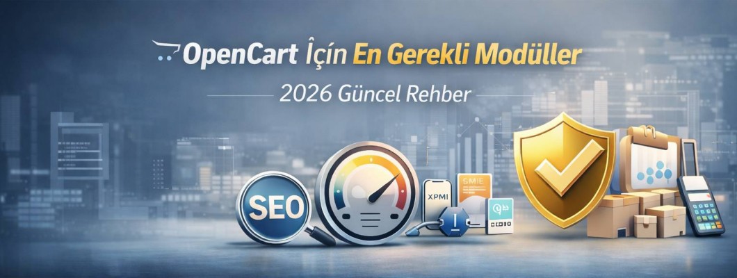 OpenCart İçin En Gerekli Modüller (2026 Güncel Rehber)