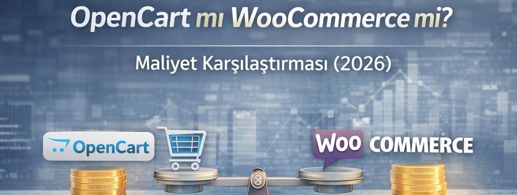 OpenCart mı WooCommerce mi? Maliyet Karşılaştırması (2026)