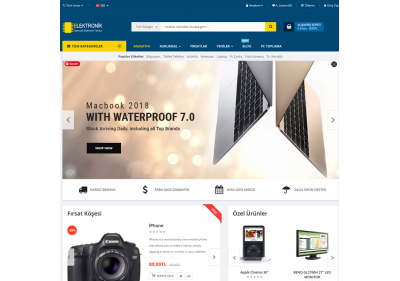 Pro Elektronik Ürünleri Opencart Satış Teması 3.x