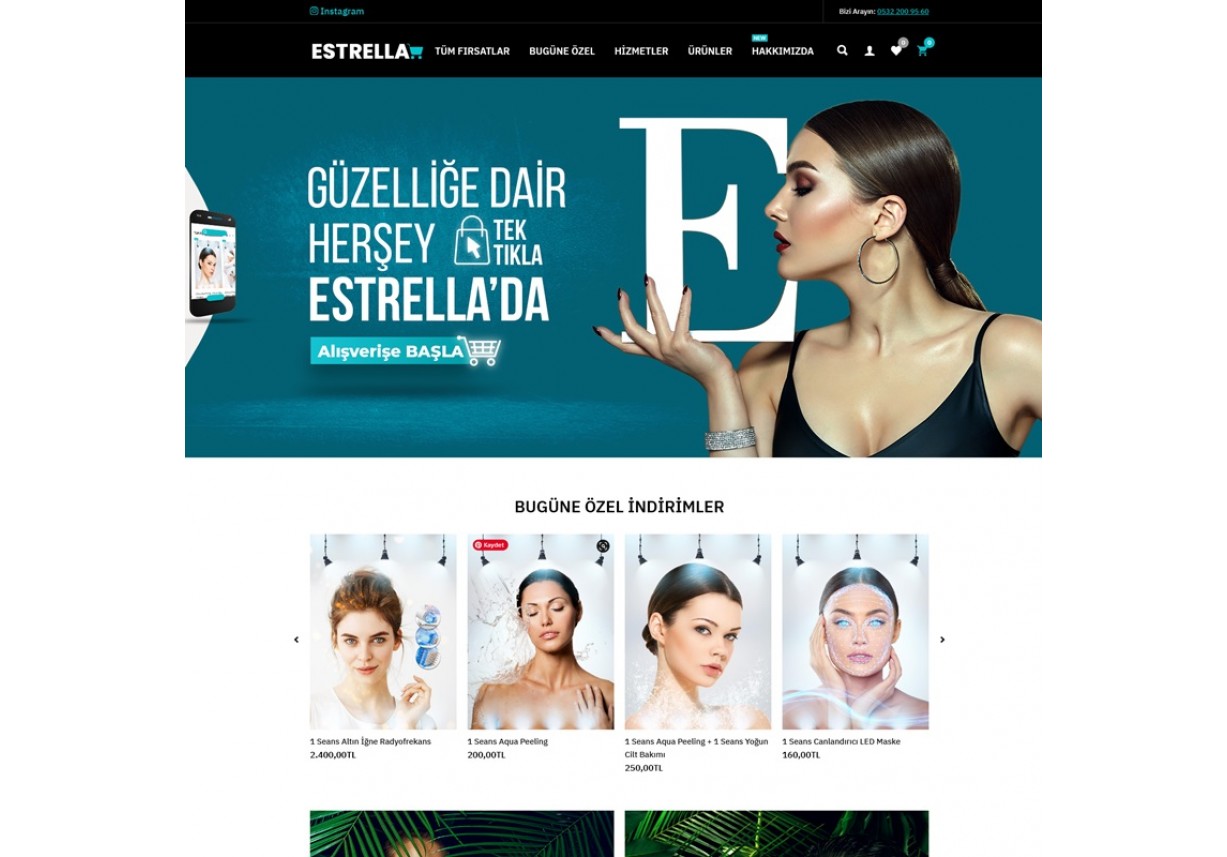 Estetik Güzellik Ürünleri Opencart Satış Teması