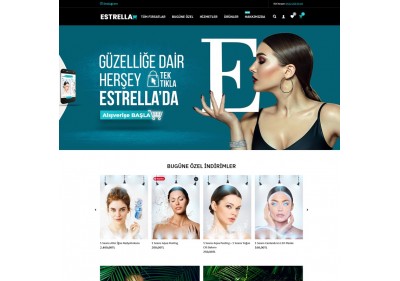 Estetik Güzellik Ürünleri Opencart Satış Teması