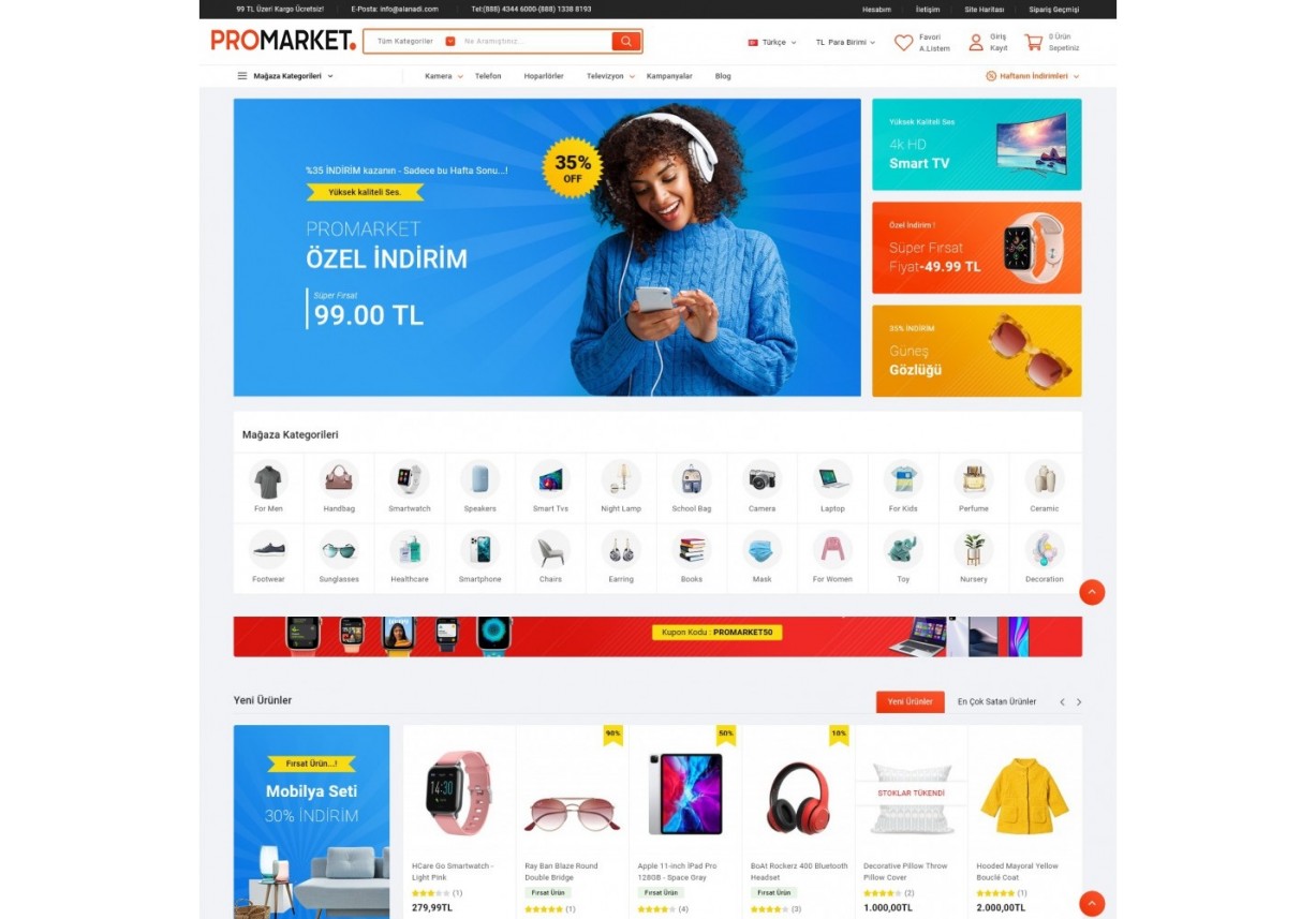 Pro Genel Market Teması