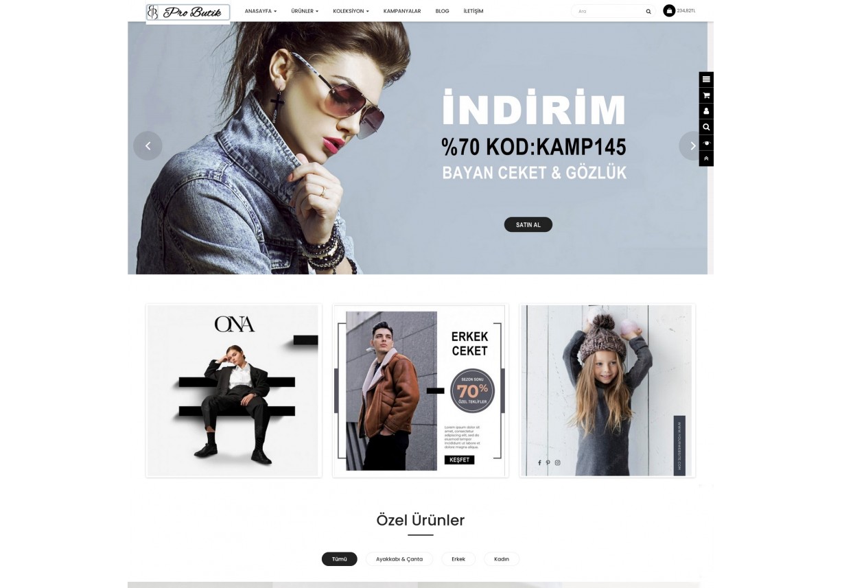 Moda Giyim Opencart 3.x Teması