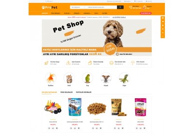 Opencart Petshop Mağaza Site Teması 3.0.3.6