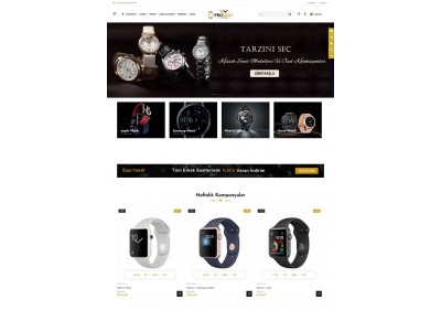 Opencart Saat Market Teması