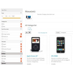 Opencart Ajax Filtre Modülü