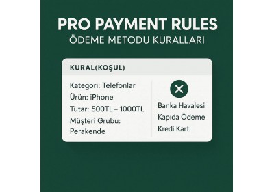 Pro Ödeme Kuralı Modülü – OpenCart