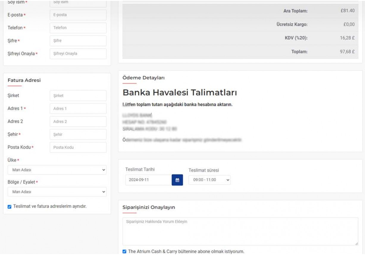 Opencart Ödeme Sayfasında Kargo Süre Seçimi