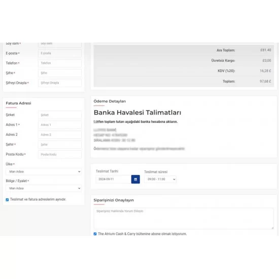 Opencart Ödeme Sayfasında Kargo Süre Seçimi
