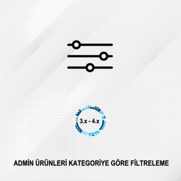 Admin'de Ürünleri Kategoriye Göre Filtreleme