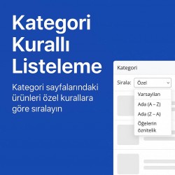 Opencart Kategori Kurallı Listeleme Modülü Opencart Kategori Kurallı Listeleme Modülü
