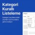 Opencart Kategori Kurallı Listeleme Modülü