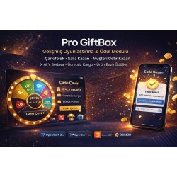 Pro GiftBox – Gelişmiş Çarkıfelek Salla Kazan  Müşteri Getir Kazan Modülü
