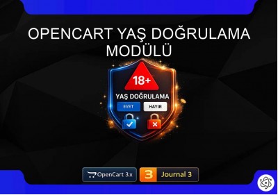 Opencart 18 Yaş Doğrulama Popup Modülü