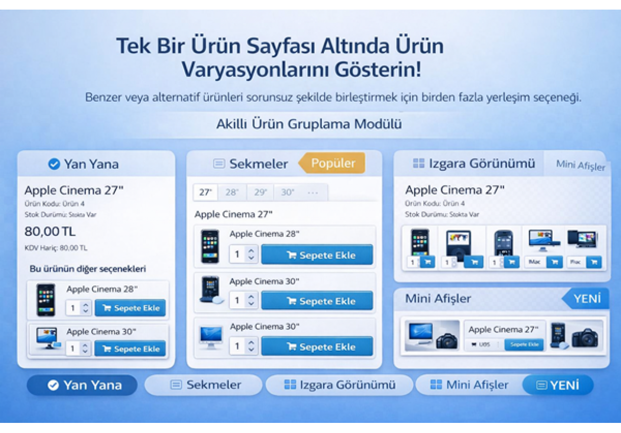 Opencart Akıllı Ürün Gruplama