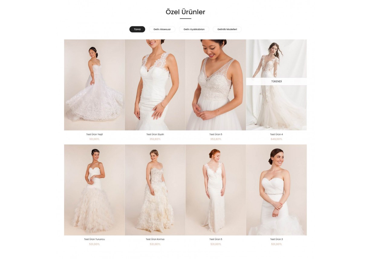 Gelinlik Satış Teması Opencart Prox