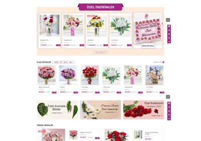 Opencart Çiçekçi Market Satış Teması