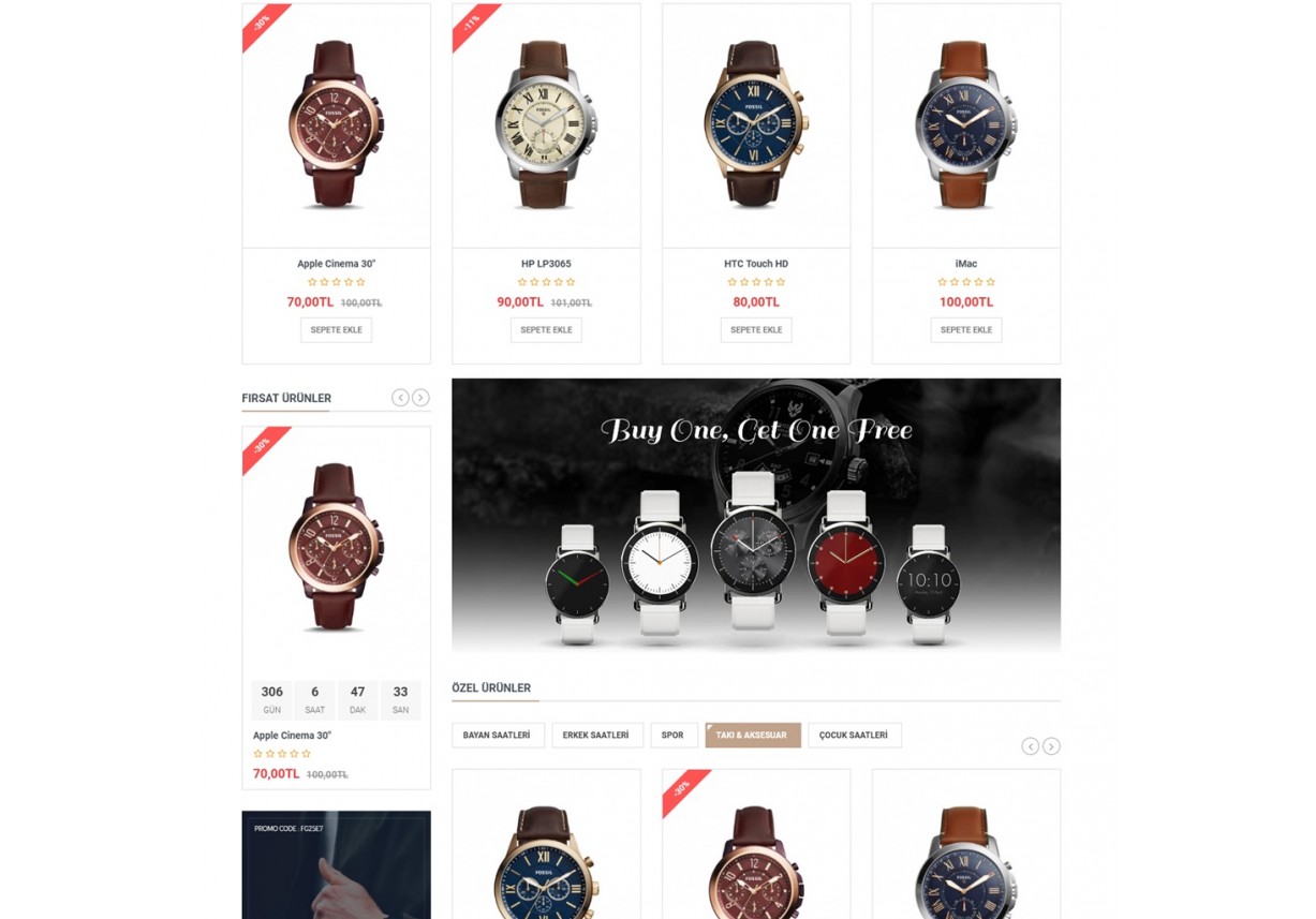 Pro Saat Aksesuar Teması Opencart 3.0.3.3
