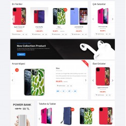 Opencart Telefon Aksesuar Teması 3.x Opencart Telefon Aksesuar Teması 3.x