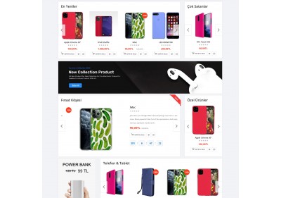 Opencart Telefon Aksesuar Teması 3.x
