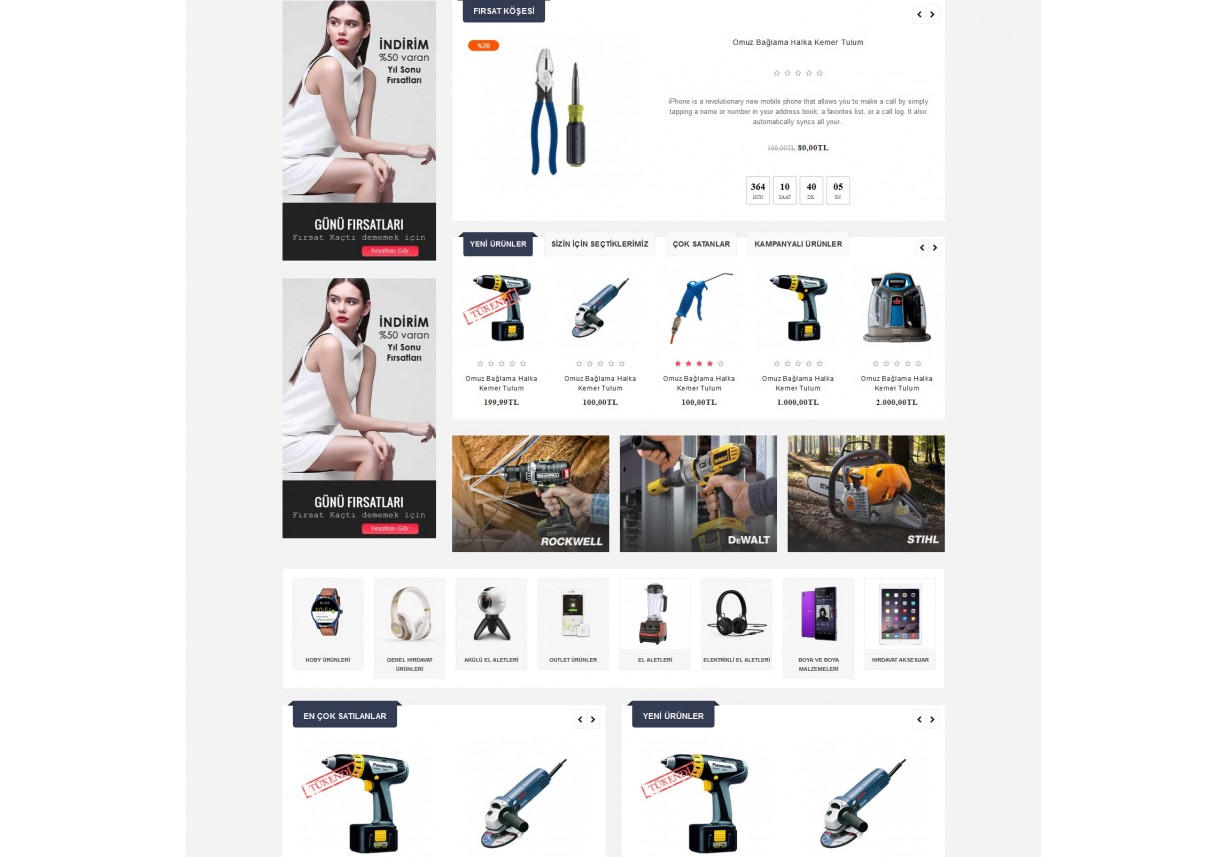 Hırdavat Yedek Parça Satış Teması osd