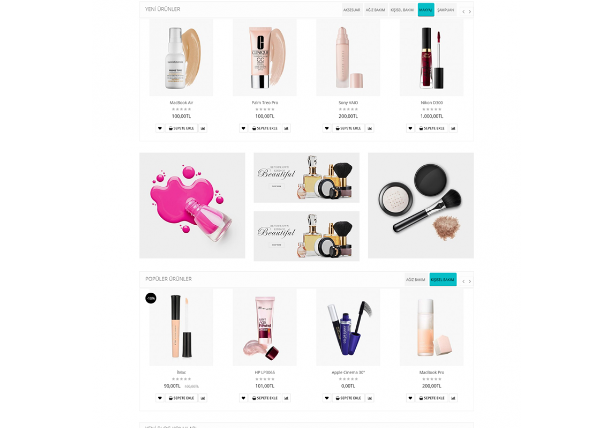 Opencart Kozmetik Ve Parfümeri Teması 3.0.3.6