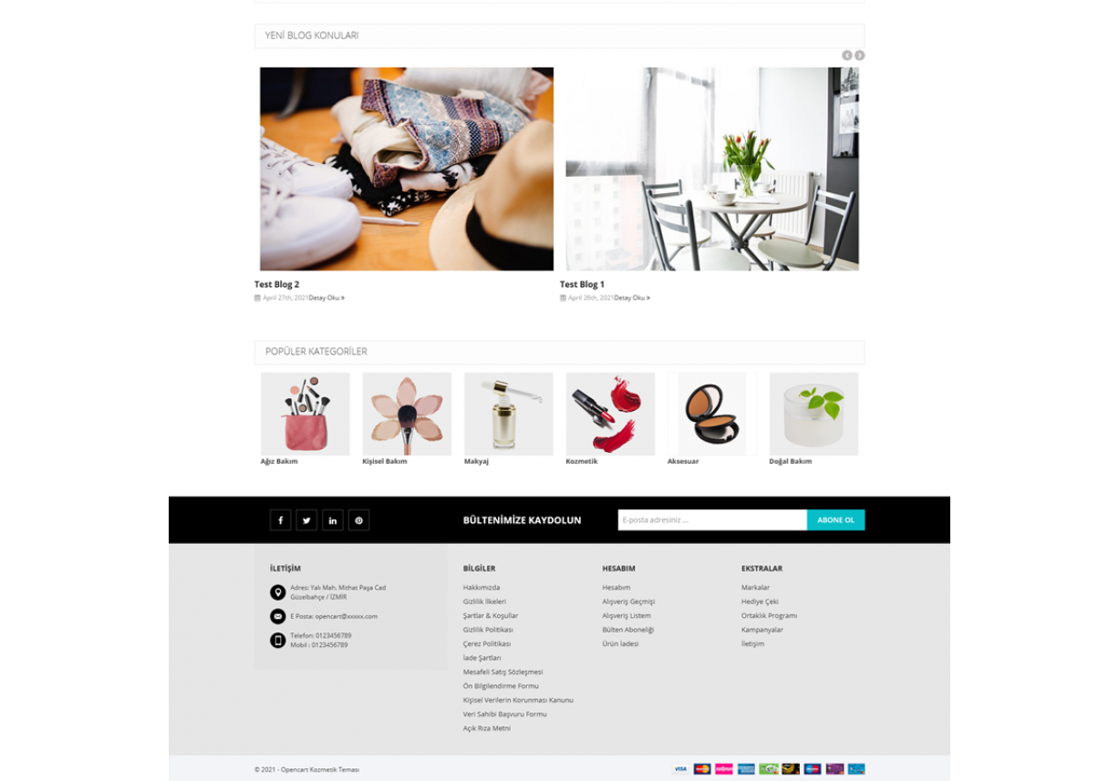 Opencart Kozmetik Ve Parfümeri Teması 3.0.3.6