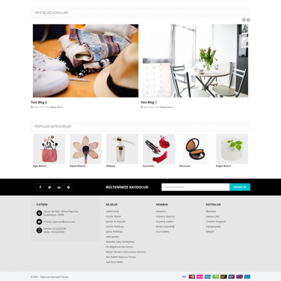 Opencart Kozmetik Ve Parfümeri Teması 3.0.3.6