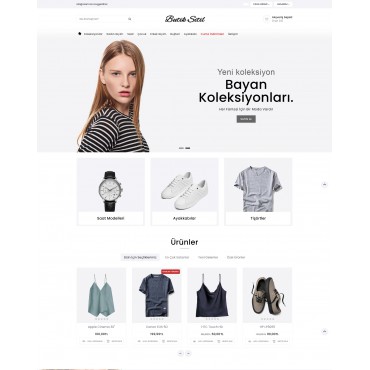 Opencart Butik Ayakkabı Çanta Satış Teması