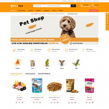 Opencart Petshop Mağaza Site Teması 3.0.3.6
